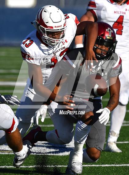 Thumbnail 1 in JSerra Catholic vs. Milton (Trinity League vs. USA Showcase) photogallery.