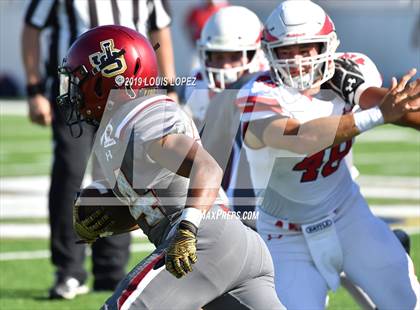 Thumbnail 2 in JSerra Catholic vs. Milton (Trinity League vs. USA Showcase) photogallery.