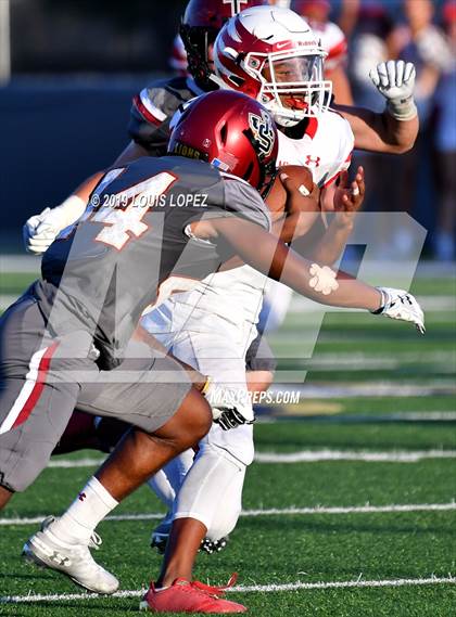 Thumbnail 2 in JSerra Catholic vs. Milton (Trinity League vs. USA Showcase) photogallery.