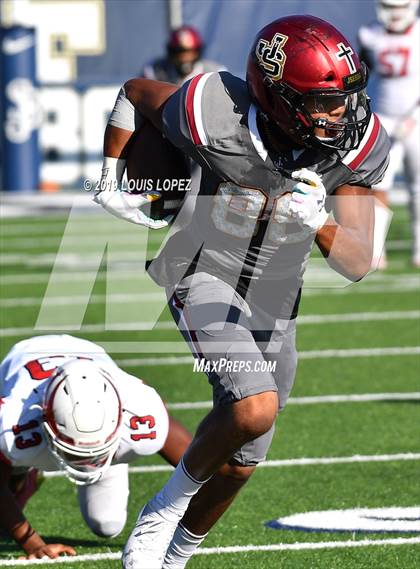 Thumbnail 1 in JSerra Catholic vs. Milton (Trinity League vs. USA Showcase) photogallery.