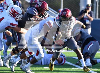 Thumbnail 1 in JSerra Catholic vs. Milton (Trinity League vs. USA Showcase) photogallery.