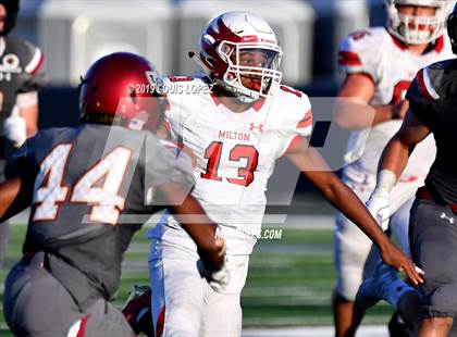 Thumbnail 3 in JSerra Catholic vs. Milton (Trinity League vs. USA Showcase) photogallery.