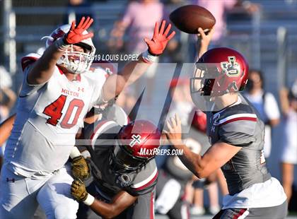Thumbnail 2 in JSerra Catholic vs. Milton (Trinity League vs. USA Showcase) photogallery.