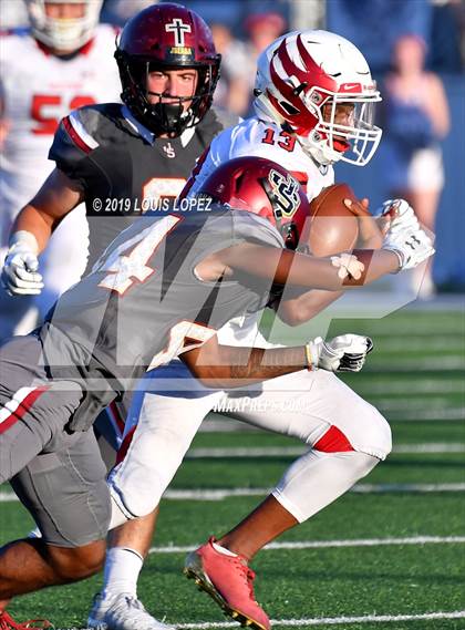 Thumbnail 3 in JSerra Catholic vs. Milton (Trinity League vs. USA Showcase) photogallery.