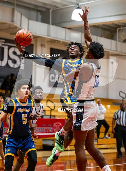 Thumbnail 1 in Friendship Tech Prep Academy vs. Highland (Capital Hoops Mayhem on Military) photogallery.