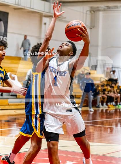 Thumbnail 1 in Friendship Tech Prep Academy vs. Highland (Capital Hoops Mayhem on Military) photogallery.