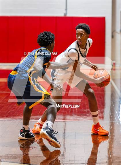 Thumbnail 1 in Friendship Tech Prep Academy vs. Highland (Capital Hoops Mayhem on Military) photogallery.