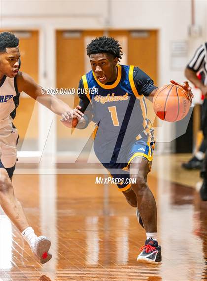 Thumbnail 1 in Friendship Tech Prep Academy vs. Highland (Capital Hoops Mayhem on Military) photogallery.