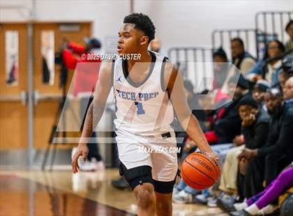 Thumbnail 1 in Friendship Tech Prep Academy vs. Highland (Capital Hoops Mayhem on Military) photogallery.