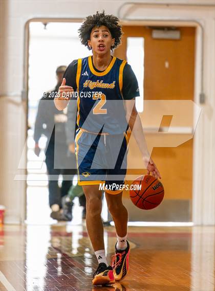 Thumbnail 1 in Friendship Tech Prep Academy vs. Highland (Capital Hoops Mayhem on Military) photogallery.