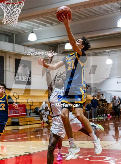 Thumbnail 1 in Friendship Tech Prep Academy vs. Highland (Capital Hoops Mayhem on Military) photogallery.