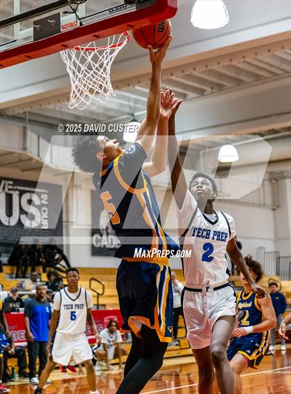 Thumbnail 2 in Friendship Tech Prep Academy vs. Highland (Capital Hoops Mayhem on Military) photogallery.