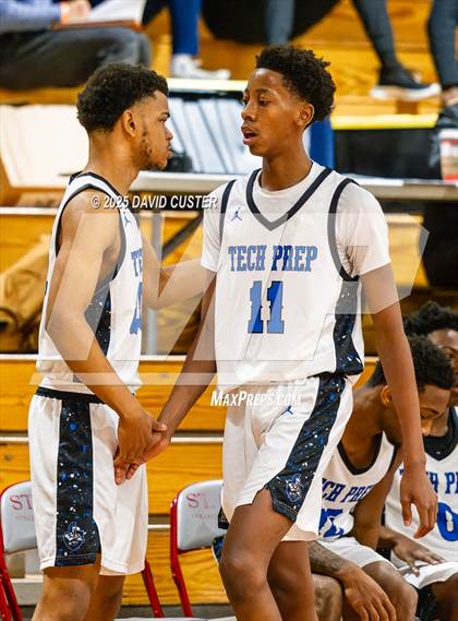 Thumbnail 3 in Friendship Tech Prep Academy vs. Highland (Capital Hoops Mayhem on Military) photogallery.