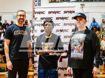 Thumbnail 2 in Friendship Tech Prep Academy vs. Highland (Capital Hoops Mayhem on Military) photogallery.