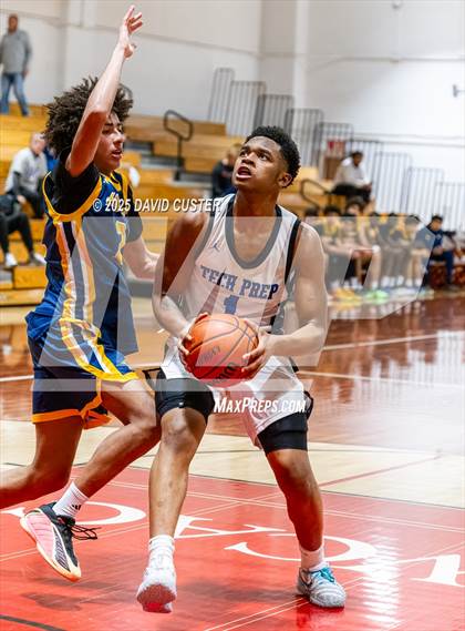 Thumbnail 3 in Friendship Tech Prep Academy vs. Highland (Capital Hoops Mayhem on Military) photogallery.