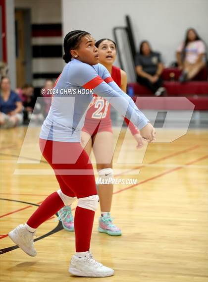 Thumbnail 3 in Mogollon vs South Mountain (The Florence VB Invitational) photogallery.