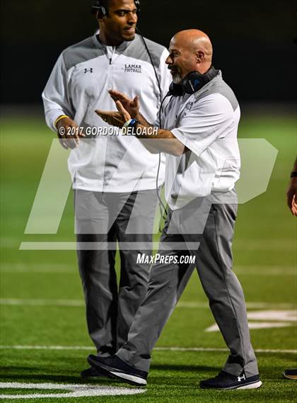 Thumbnail 1 in Lamar vs. Haltom (UIL 6A Bi-District Playoff) photogallery.