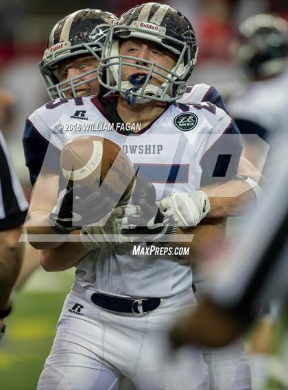 Thumbnail 1 in Eagle's Landing Christian Academy vs. Fellowship Christian (GHSA 1A-Private Final) photogallery.