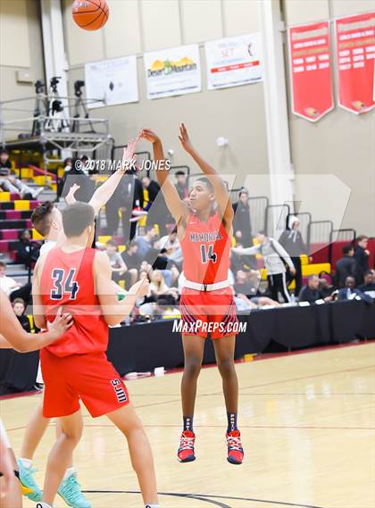 Thumbnail 1 in San Joaquin Memorial vs. Pinnacle (Hoophall West Tournament) photogallery.