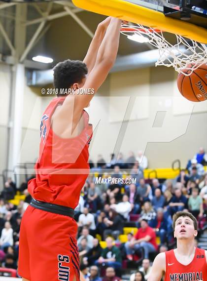 Thumbnail 1 in San Joaquin Memorial vs. Pinnacle (Hoophall West Tournament) photogallery.