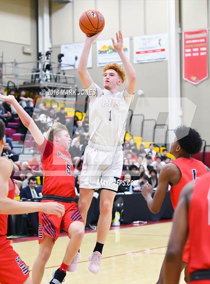 Thumbnail 1 in San Joaquin Memorial vs. Pinnacle (Hoophall West Tournament) photogallery.