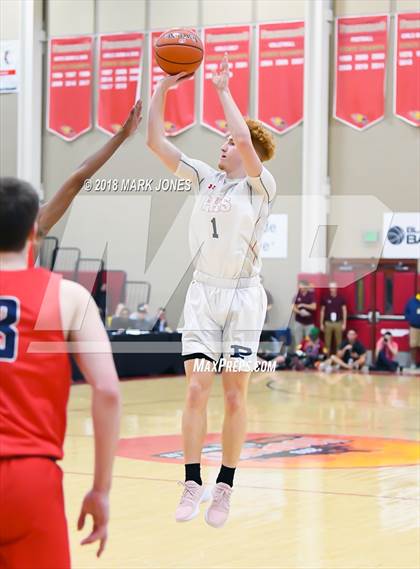 Thumbnail 2 in San Joaquin Memorial vs. Pinnacle (Hoophall West Tournament) photogallery.
