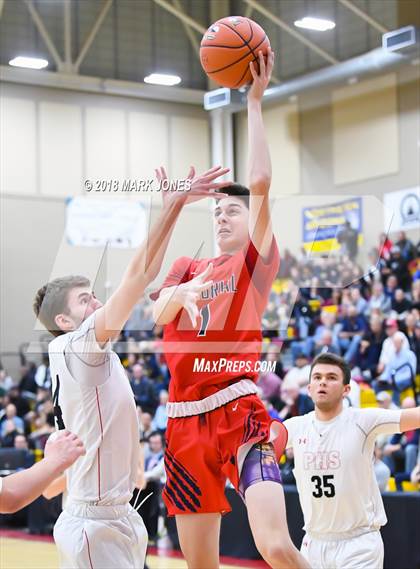 Thumbnail 1 in San Joaquin Memorial vs. Pinnacle (Hoophall West Tournament) photogallery.