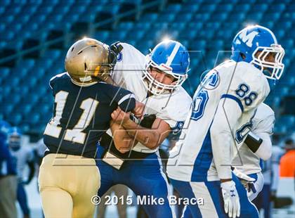 Thumbnail 1 in St. Bernard's Central Catholic vs. Mashpee (MIAA Division 6 Final) photogallery.