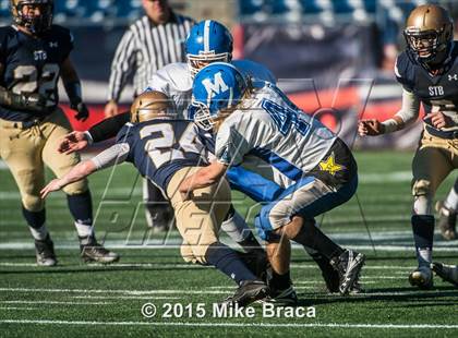 Thumbnail 1 in St. Bernard's Central Catholic vs. Mashpee (MIAA Division 6 Final) photogallery.