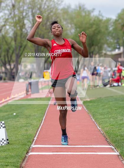 Thumbnail 1 in CHSAA Track and Field 4A Championships (Girls Long Jump) photogallery.