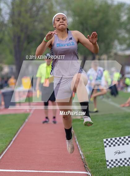 Thumbnail 2 in CHSAA Track and Field 4A Championships (Girls Long Jump) photogallery.