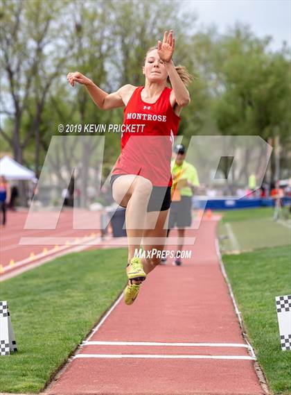 Thumbnail 3 in CHSAA Track and Field 4A Championships (Girls Long Jump) photogallery.