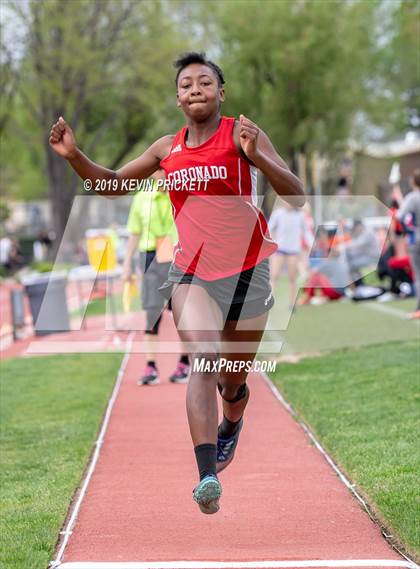 Thumbnail 3 in CHSAA Track and Field 4A Championships (Girls Long Jump) photogallery.