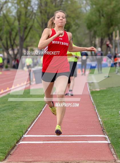 Thumbnail 3 in CHSAA Track and Field 4A Championships (Girls Long Jump) photogallery.