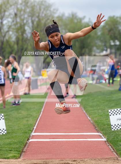 Thumbnail 3 in CHSAA Track and Field 4A Championships (Girls Long Jump) photogallery.