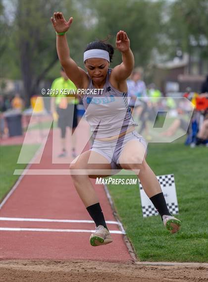 Thumbnail 1 in CHSAA Track and Field 4A Championships (Girls Long Jump) photogallery.