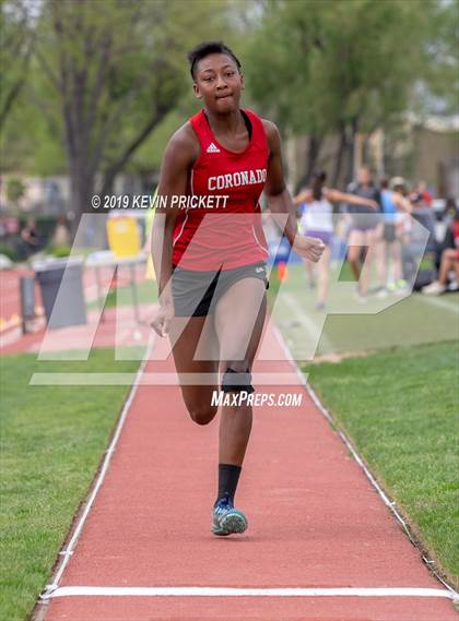 Thumbnail 2 in CHSAA Track and Field 4A Championships (Girls Long Jump) photogallery.