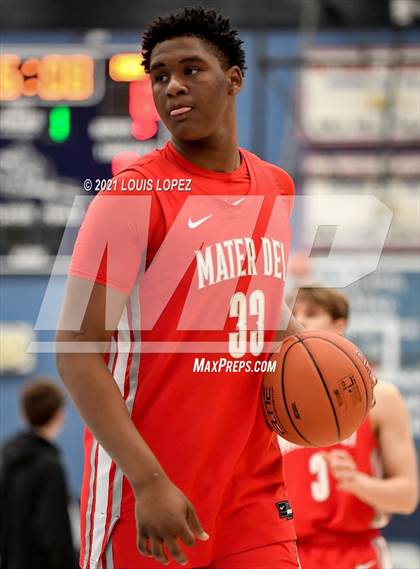 Thumbnail 2 in Mater Dei vs. San Leandro (CDM Beach Bash Tournament) photogallery.