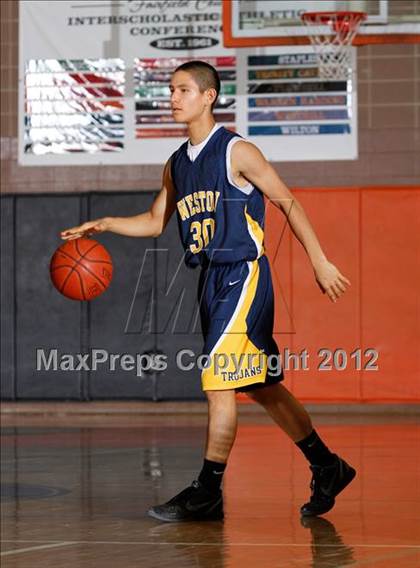 Thumbnail 2 in Weston vs. Staples (Ridgefield Holiday Tournament First Round) photogallery.