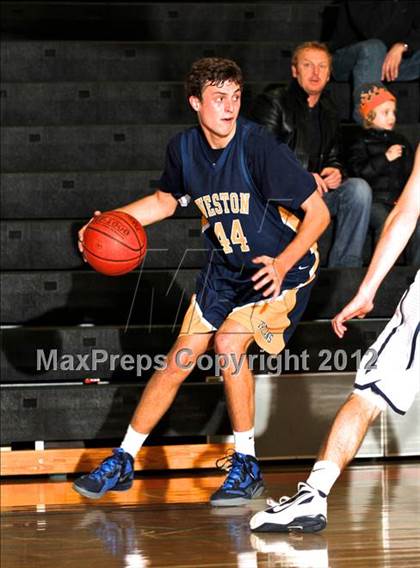 Thumbnail 1 in Weston vs. Staples (Ridgefield Holiday Tournament First Round) photogallery.
