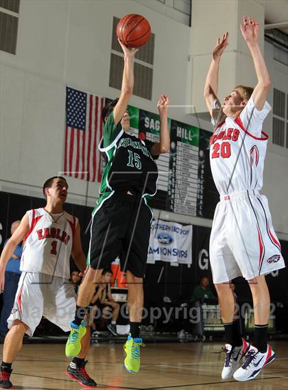 Thumbnail 1 in Fairmont Prep vs. Arrowhead Christian (Ueberroth Hoop Classic) photogallery.