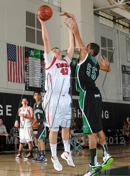 Thumbnail 3 in Fairmont Prep vs. Arrowhead Christian (Ueberroth Hoop Classic) photogallery.