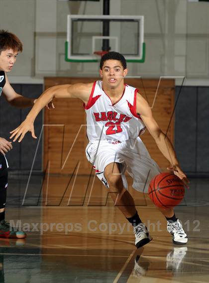 Thumbnail 3 in Fairmont Prep vs. Arrowhead Christian (Ueberroth Hoop Classic) photogallery.