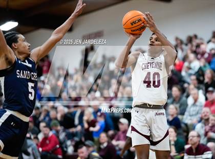 Thumbnail 3 in Sand Creek vs. Cheyenne Mountain (CHSAA 5A Sweet Sixteen) photogallery.
