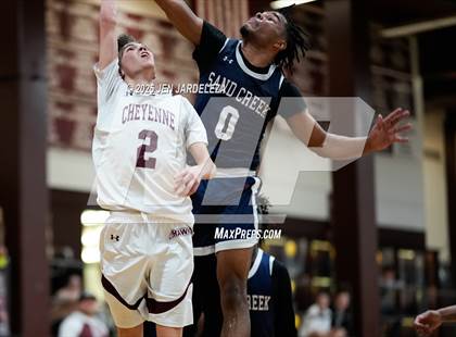 Thumbnail 3 in Sand Creek vs. Cheyenne Mountain (CHSAA 5A Sweet Sixteen) photogallery.