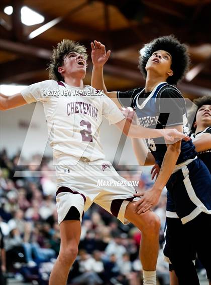 Thumbnail 3 in Sand Creek vs. Cheyenne Mountain (CHSAA 5A Sweet Sixteen) photogallery.