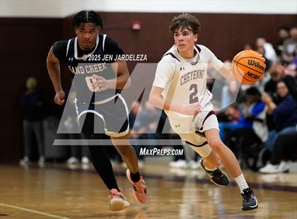 Thumbnail 2 in Sand Creek vs. Cheyenne Mountain (CHSAA 5A Sweet Sixteen) photogallery.