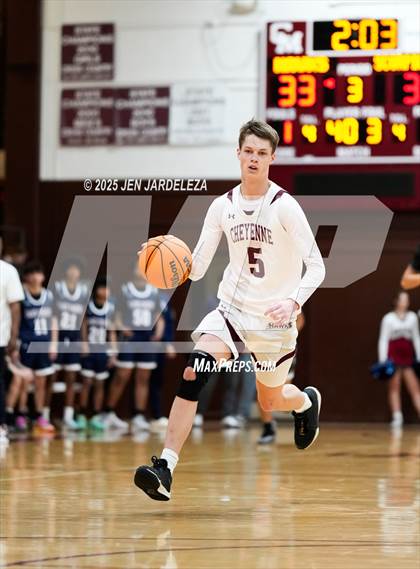 Thumbnail 3 in Sand Creek vs. Cheyenne Mountain (CHSAA 5A Sweet Sixteen) photogallery.
