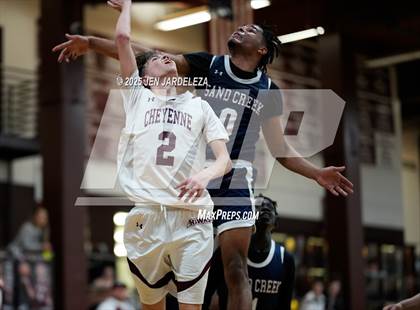 Thumbnail 2 in Sand Creek vs. Cheyenne Mountain (CHSAA 5A Sweet Sixteen) photogallery.
