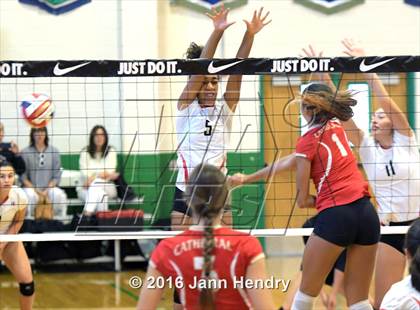Thumbnail 3 in Cathedral Catholic vs. Harvard-Westlake (Durango Fall Classic) photogallery.